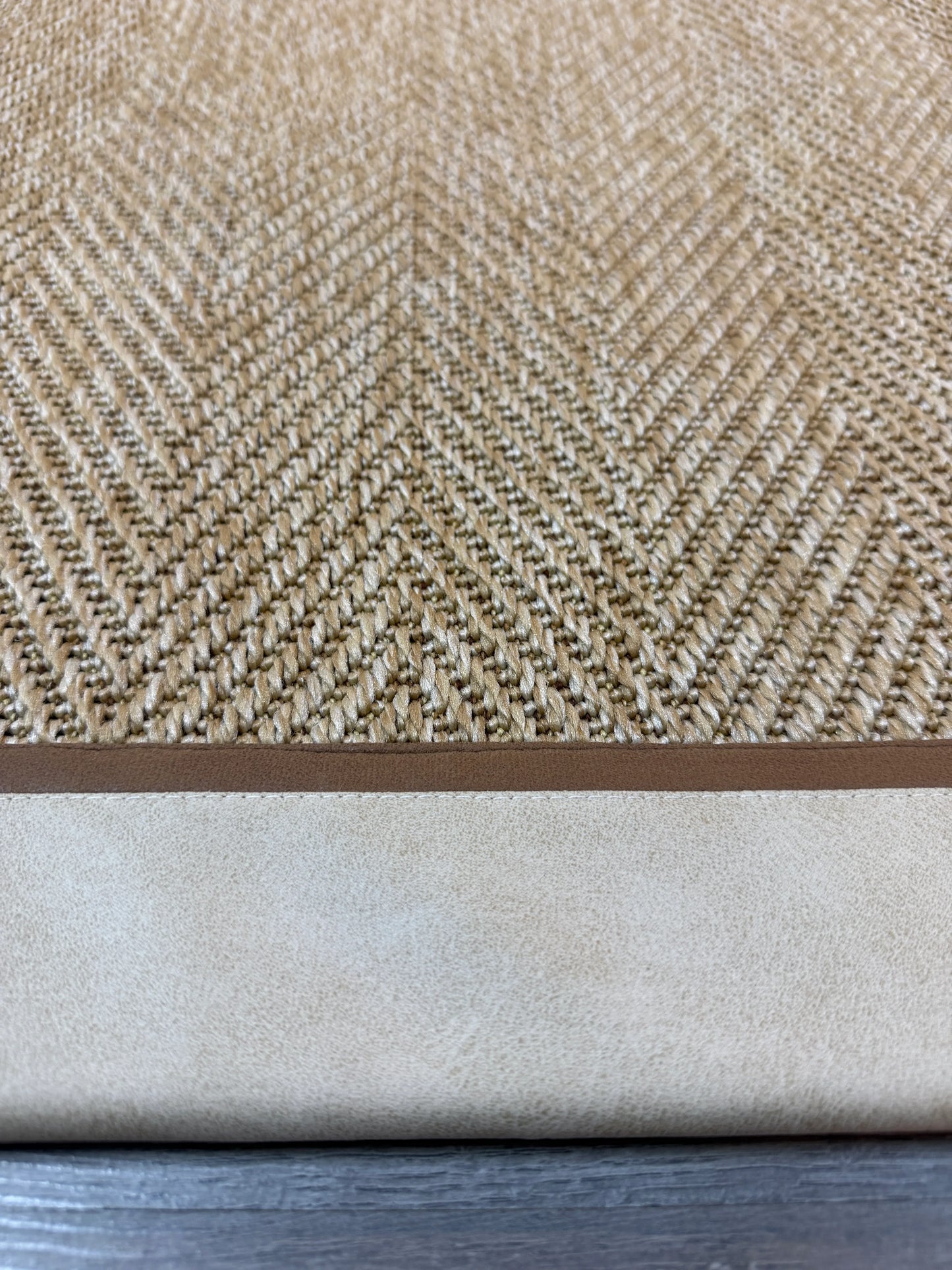 Himalaya Krem Kahve Çift Renk Deri Bordürlü 665 Bej Sisal Halı - El Yapımı, Dayanıklı, Modern Tasarım - HVHB30 - HALI VAGONU