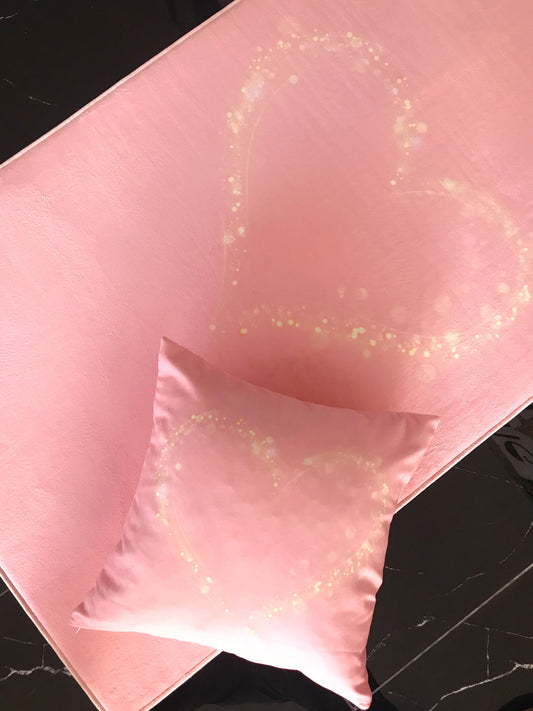 Hv233 Altın Kalpli Halı - Yumuşak, Kolay Temizlenebilir, 3 Kalite Seçeneği