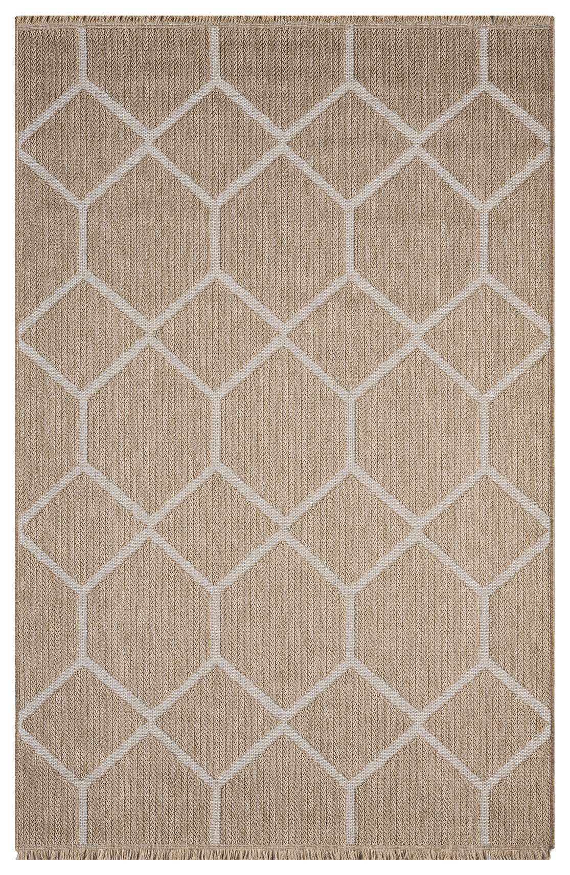 Halı Vagonu Botswana 669 Beyaz Sisal Halı, 1600 gr/m2 ağırlığı ile dayanıklı ve kaliteli bir seçenek.
