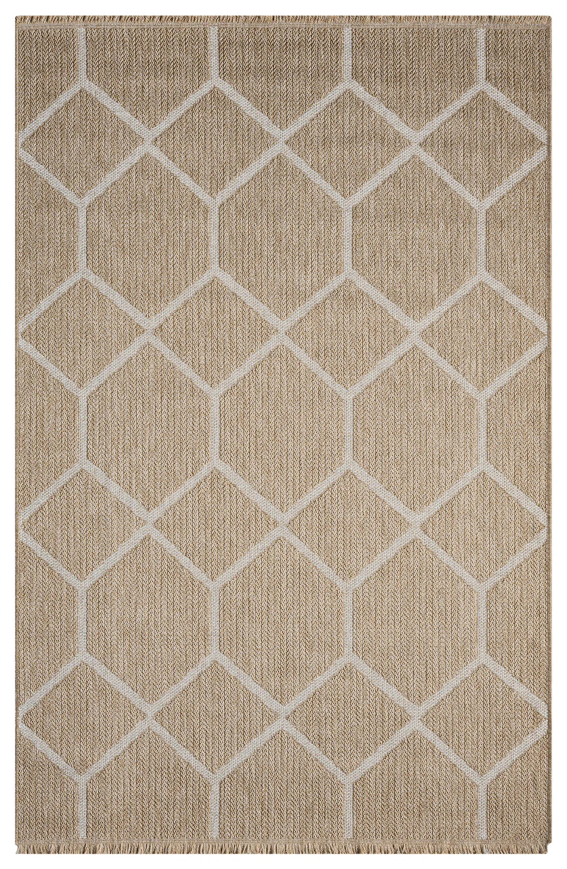 Halı Vagonu Botswana 669 Beyaz Sisal Halı - HALI VAGONU