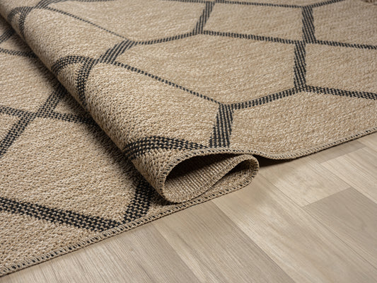 Halı Vagonu Botswana 669 Siyah Sisal Halı'nın detaylı görüntüsü. Rahat ve uzun ömürlü Sisal Halı ile mekânınıza zarif bir atmosfer katın.