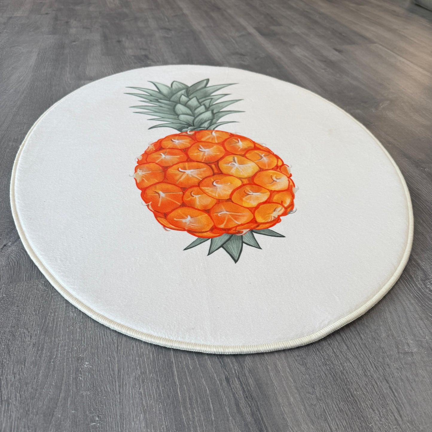 70x100cm 11mm Deri Taban Ananaslı Dijital Baskı Halı