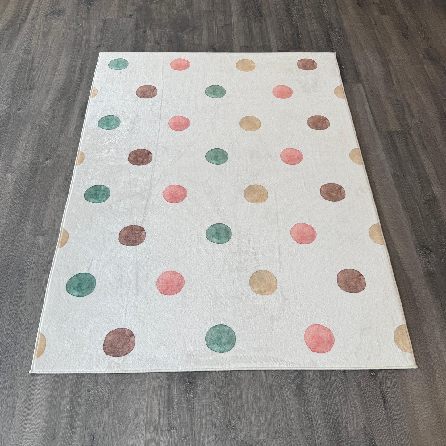 120x160 - 8mm Bambu Dokulu Dokuma Taban Puantiyeli Çocuk Halısı