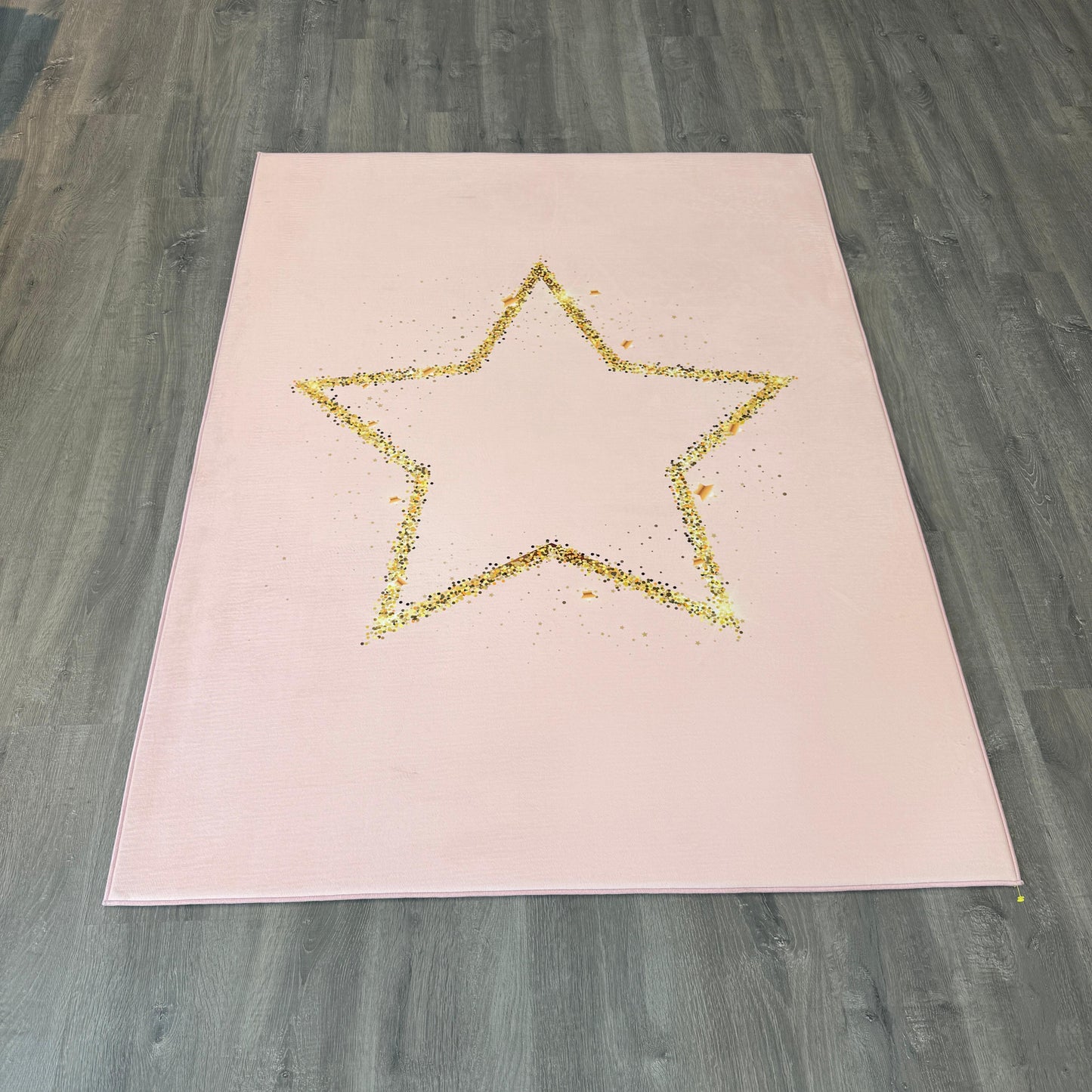 120x160 - 11mm - Deri Taban Yıldızlı Çocuk Halısı