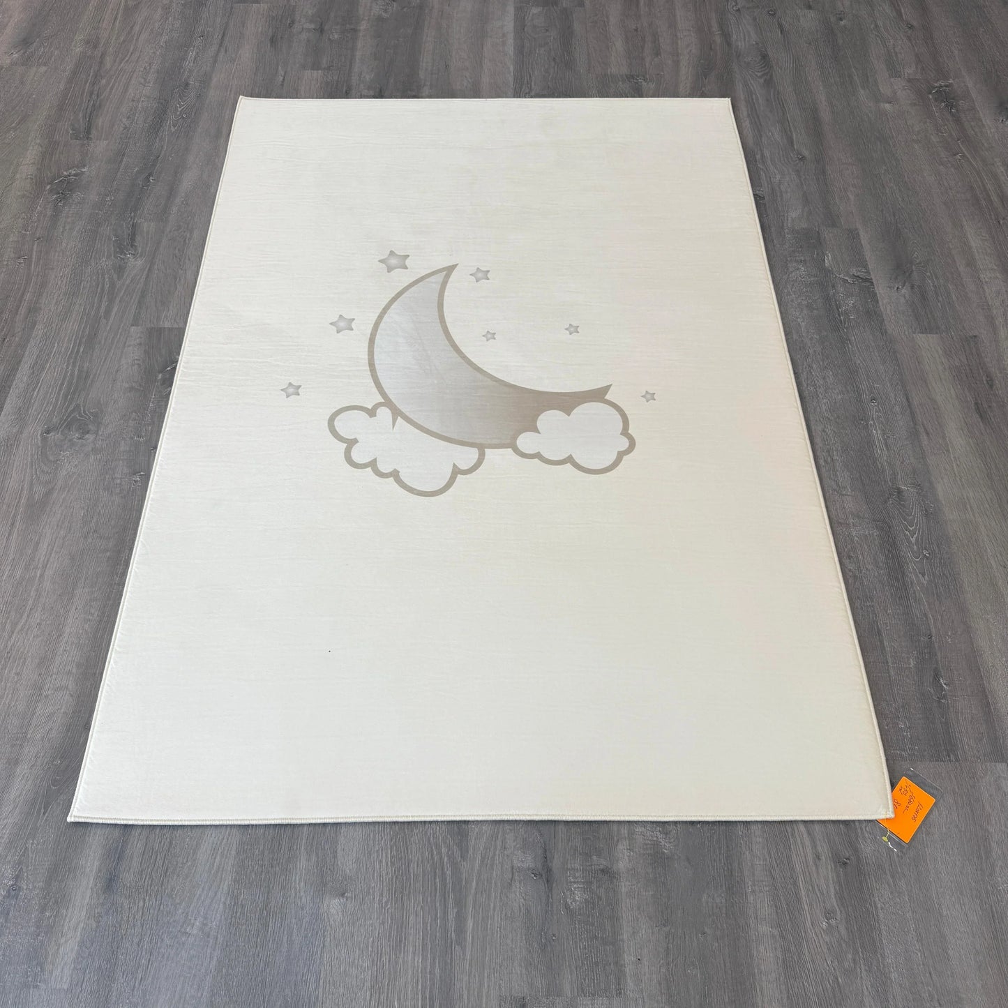 120x175 - 11mm - Deri Taban Krem Gökyüzü Çocuk Halısı - HALI VAGONU