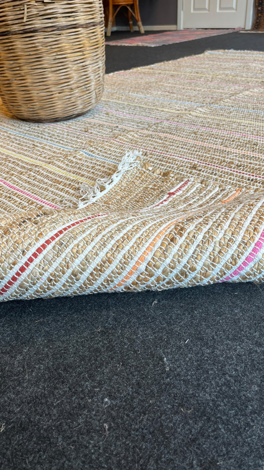 170x240 - Juno Jüt Ech 05 Natural Multy Flatweave El Dokuma Naturel Jüt Hasır Halı