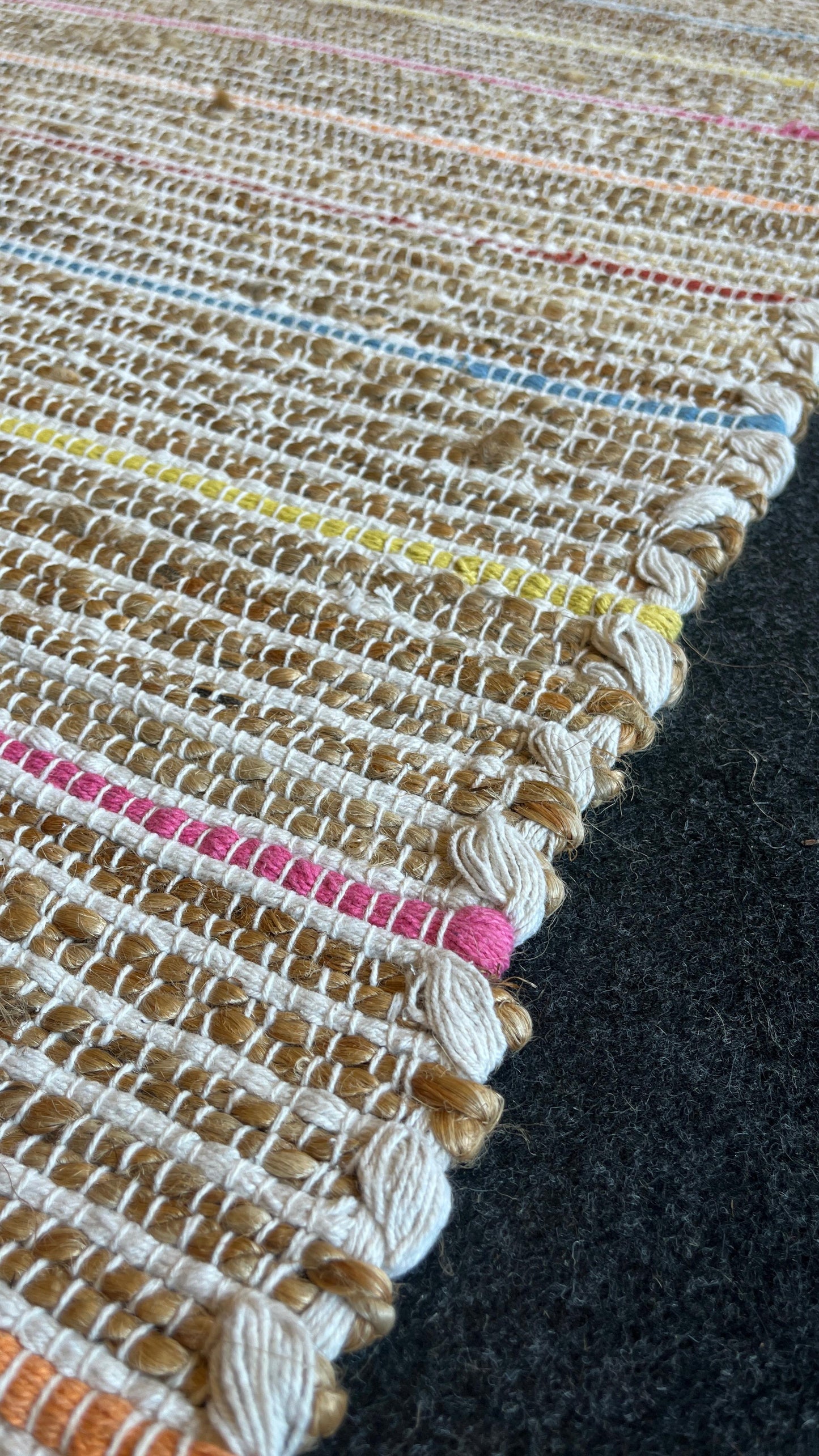 170x240 - Juno Jüt Ech 05 Natural Multy Flatweave El Dokuma Naturel Jüt Hasır Halı
