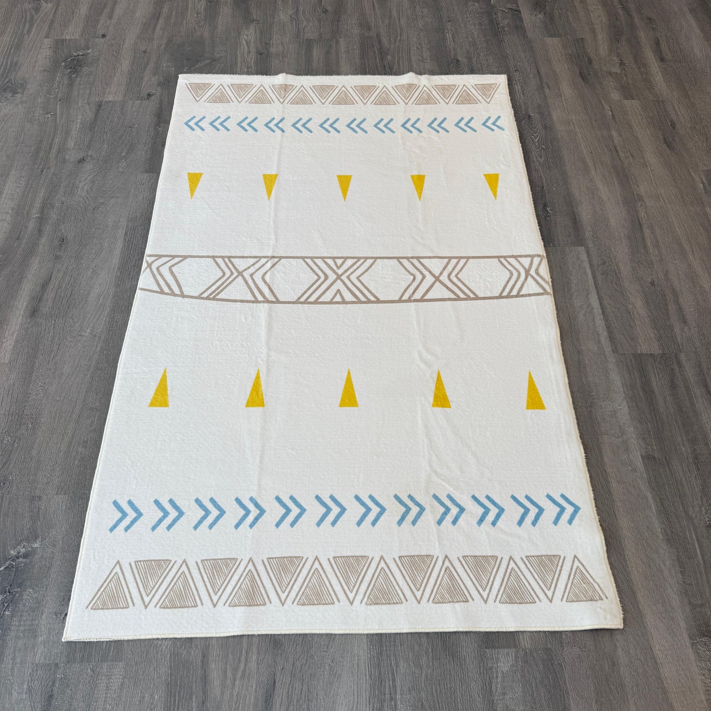 100x160 - 5mm Bambu Dokulu Dokuma Taban İslandinav Çocuk Halısı