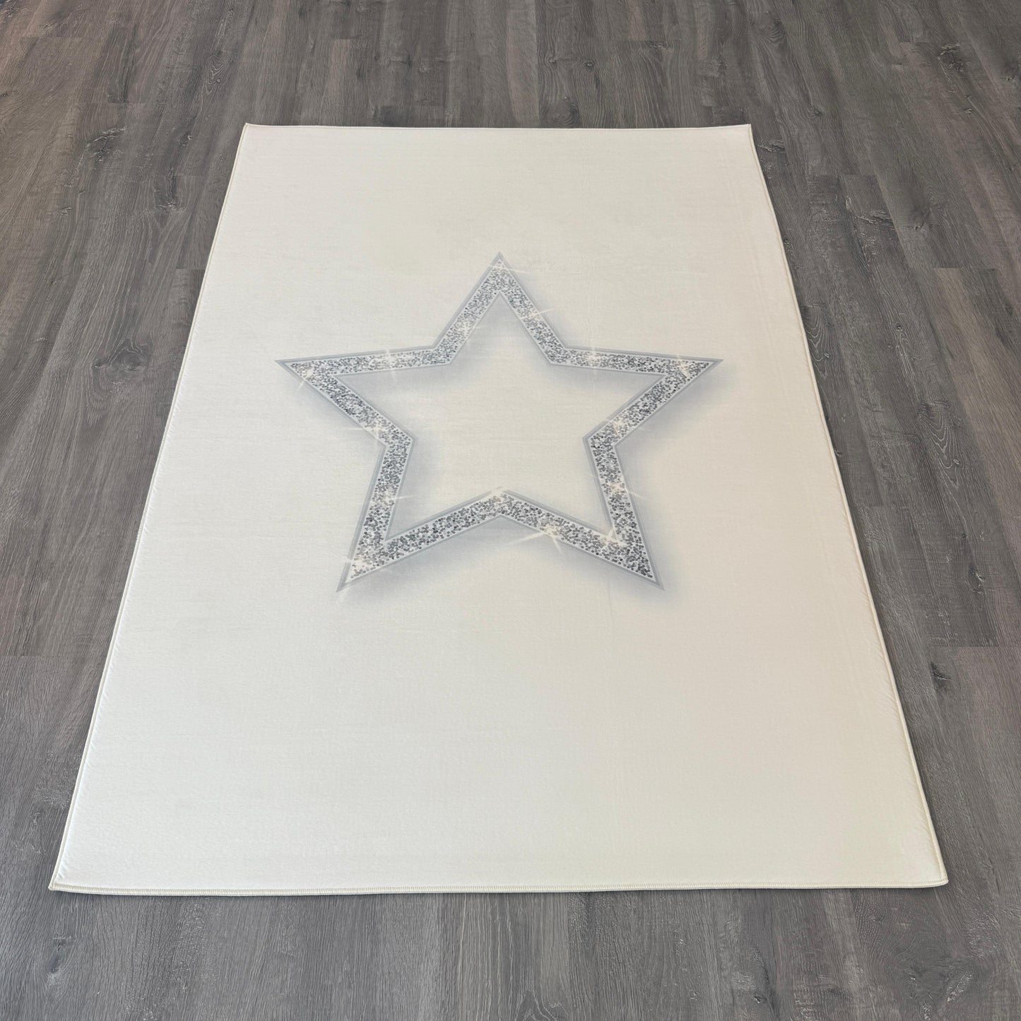 120x175 - 11mm - Deri Taban Yıldızlı Çocuk Halısı