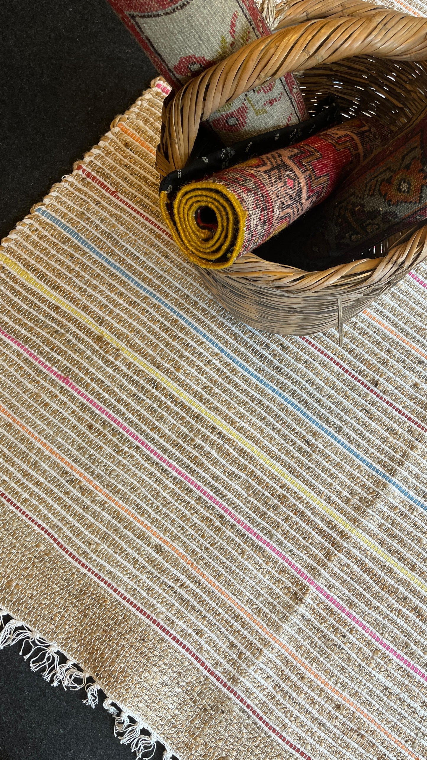 170x240 - Juno Jüt Ech 05 Natural Multy Flatweave El Dokuma Naturel Jüt Hasır Halı