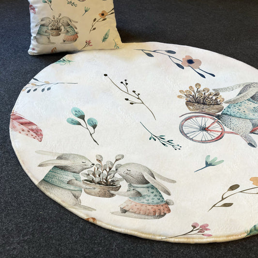 Carpet Wagon HV198 Cream Beige Named Children's Carpet