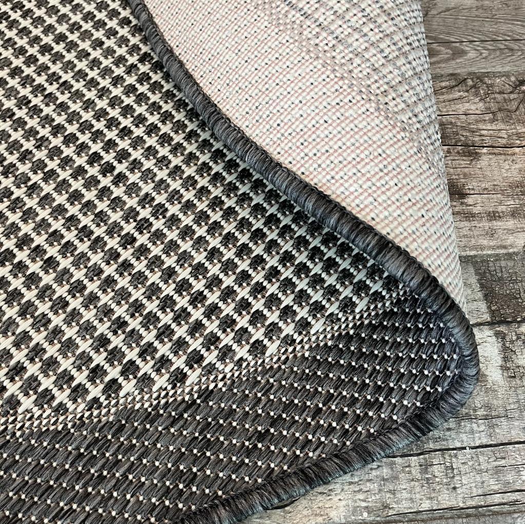 Halı Vagonu JS9213 Jüt Sisal Gri Makine Halısı - Kaymaz Taban, Dayanıklı, Tozsuz ve Hav Yapmaz - HALI VAGONU