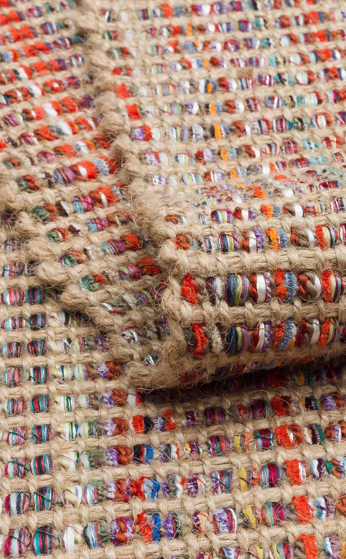 DOHA DH 01 MULTY Jüt ve Polyester ile Üretilen Çift Taraflı Modern Kilim - HALI VAGONU