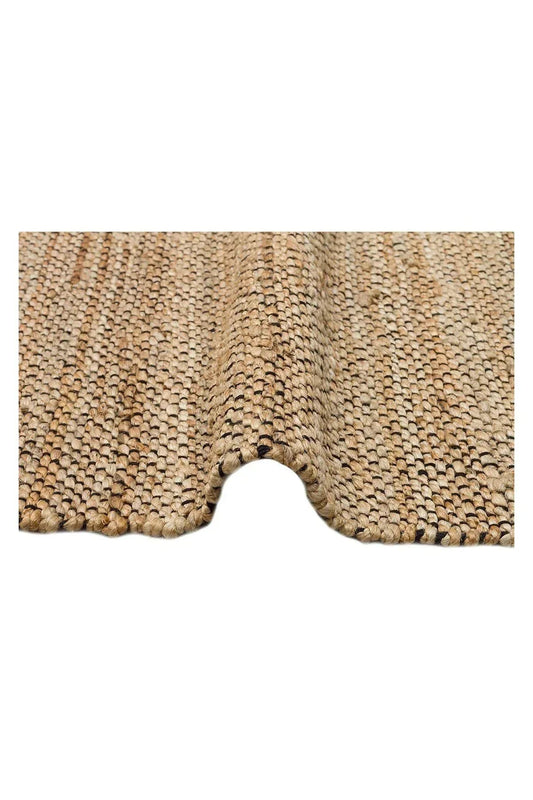 ECHO ECH 07 NATURAL BLACK El Dokuma Naturel Jüt Hasır Halı - HALI VAGONU