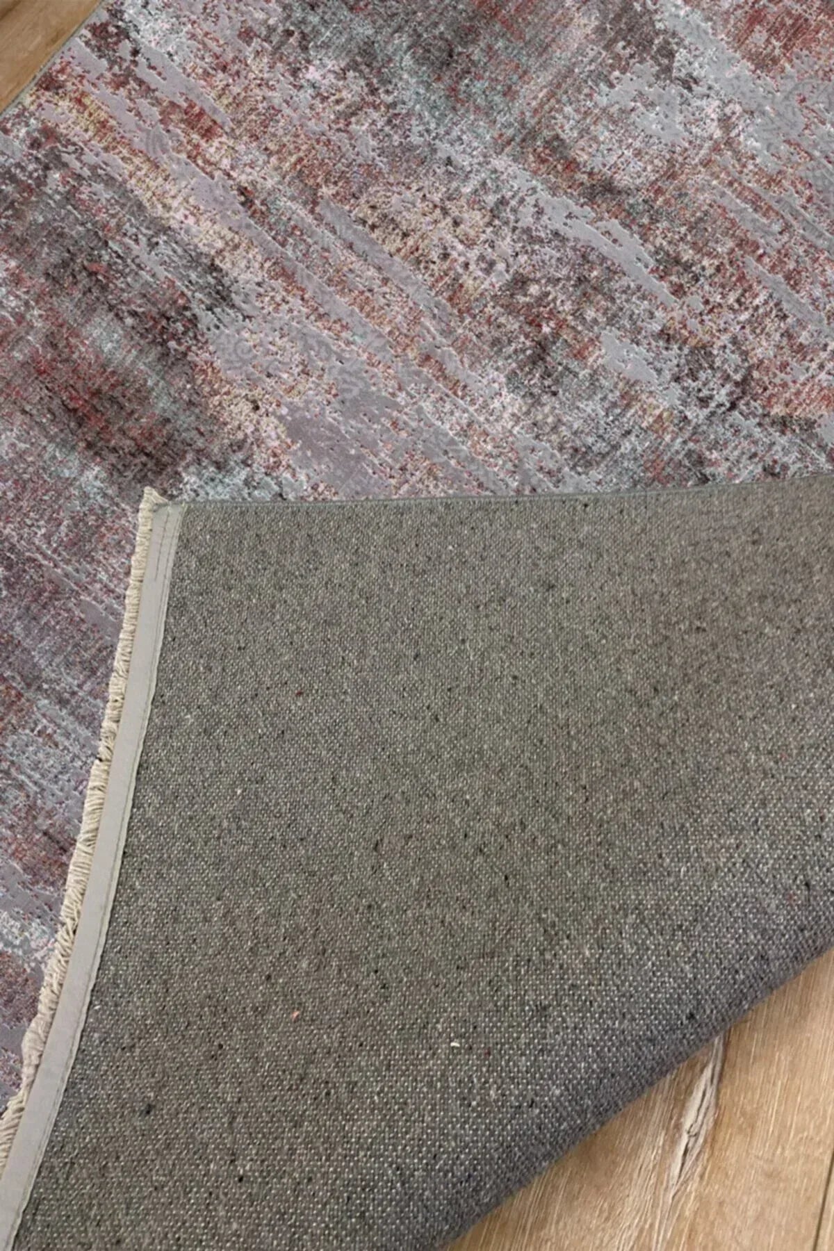 Halı Vagonu 2015 Modern Efektli Gri Ve Kahve Tonlarında Dekoratif Halı - HALI VAGONU