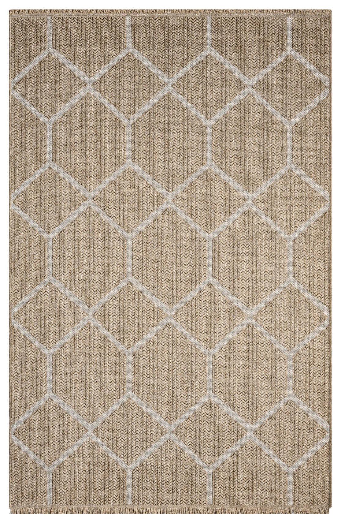 Halı Vagonu Botswana 669 Beyaz Sisal Halı - HALI VAGONU