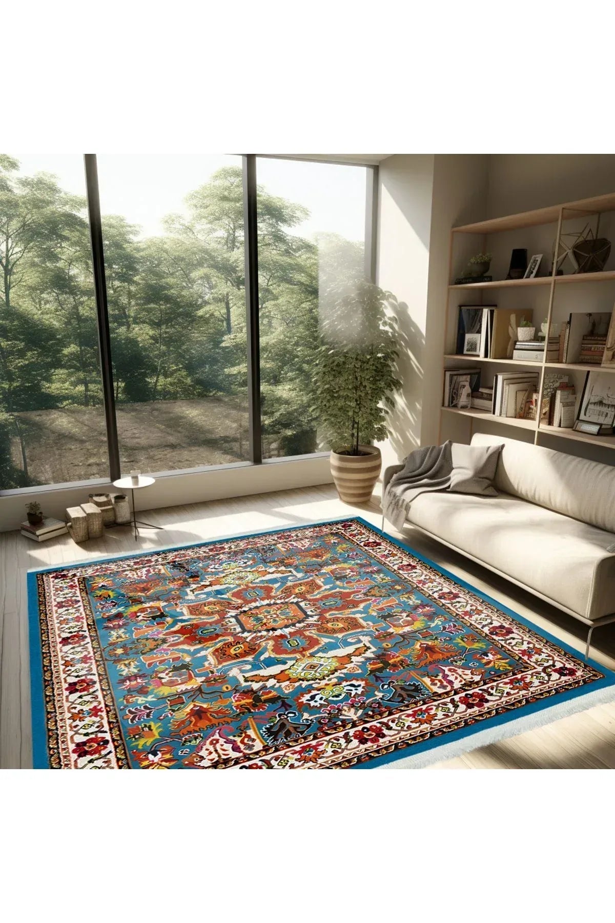 Halı Vagonu E 42 Zamansız Şıklık, Eşsiz Desenler Dokuma Taban Halı - HALI VAGONU