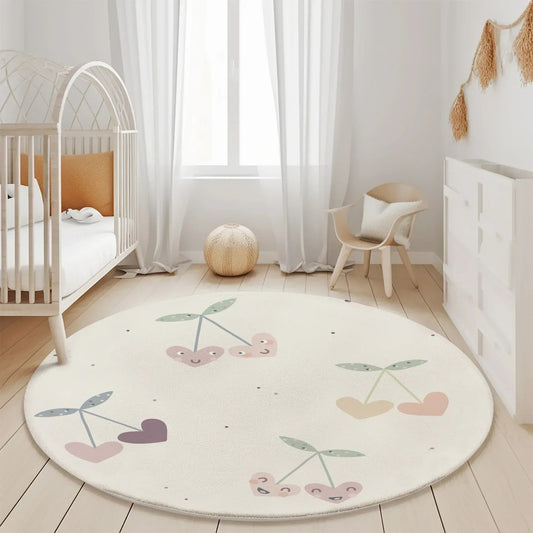 Halı Vagonu HV102 Pastel Tonlarda Kız Çocuk Halısı – Yumuşak ve Şık Tasarım - HALI VAGONU