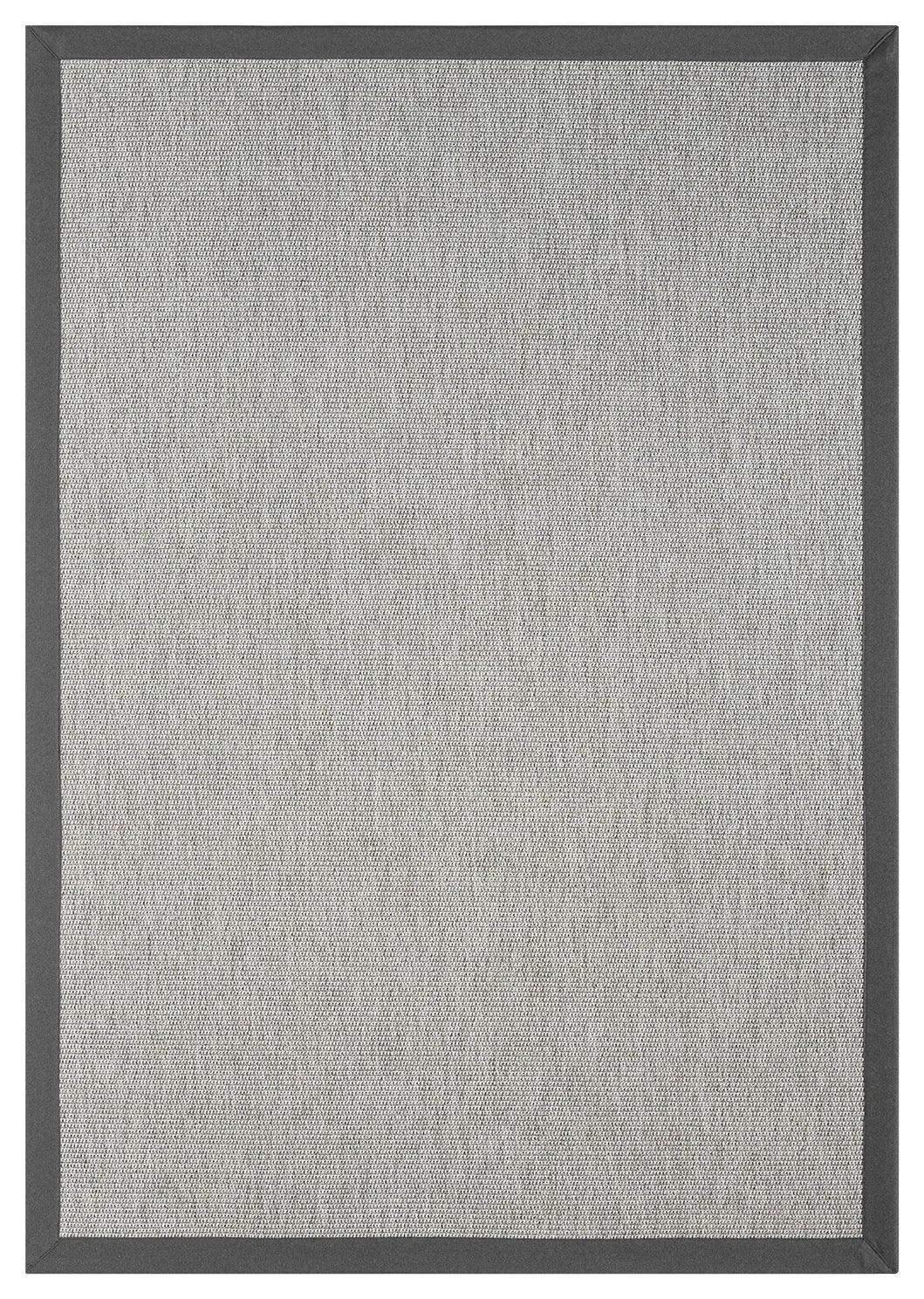 Himalaya Antrasit Kumaş Bordürlü 664 Gri Sisal Halı - HVHB11 - HALI VAGONU