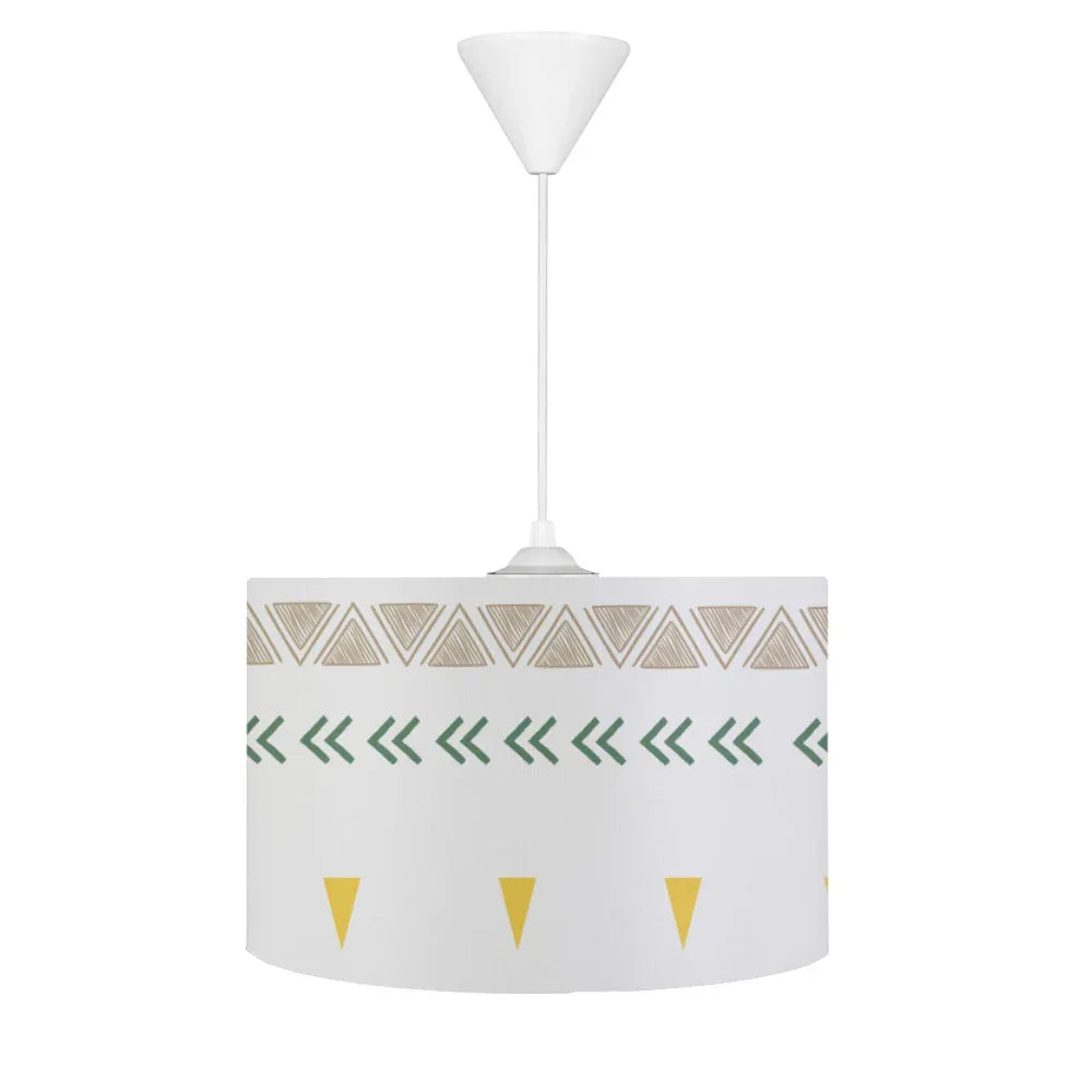 HV203Y iskandinav Yeşil Sarı Kahve Çocuk Odası Sarkıt Avize - HALI VAGONU