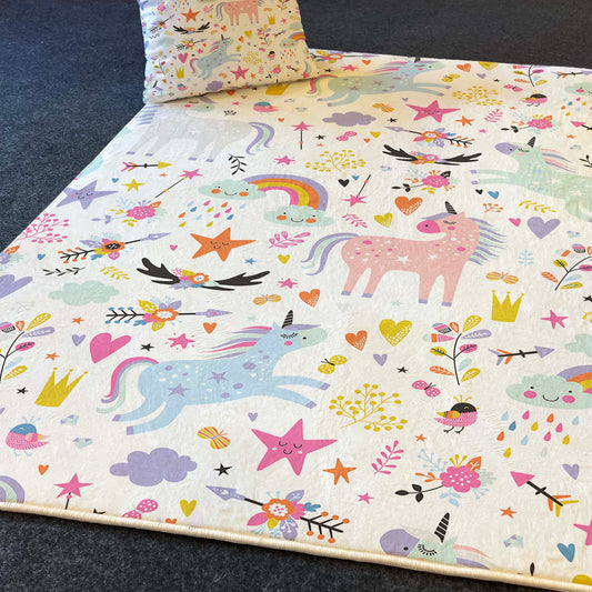 Carpet Wagon HV198 Cream Beige Named Children's Carpet