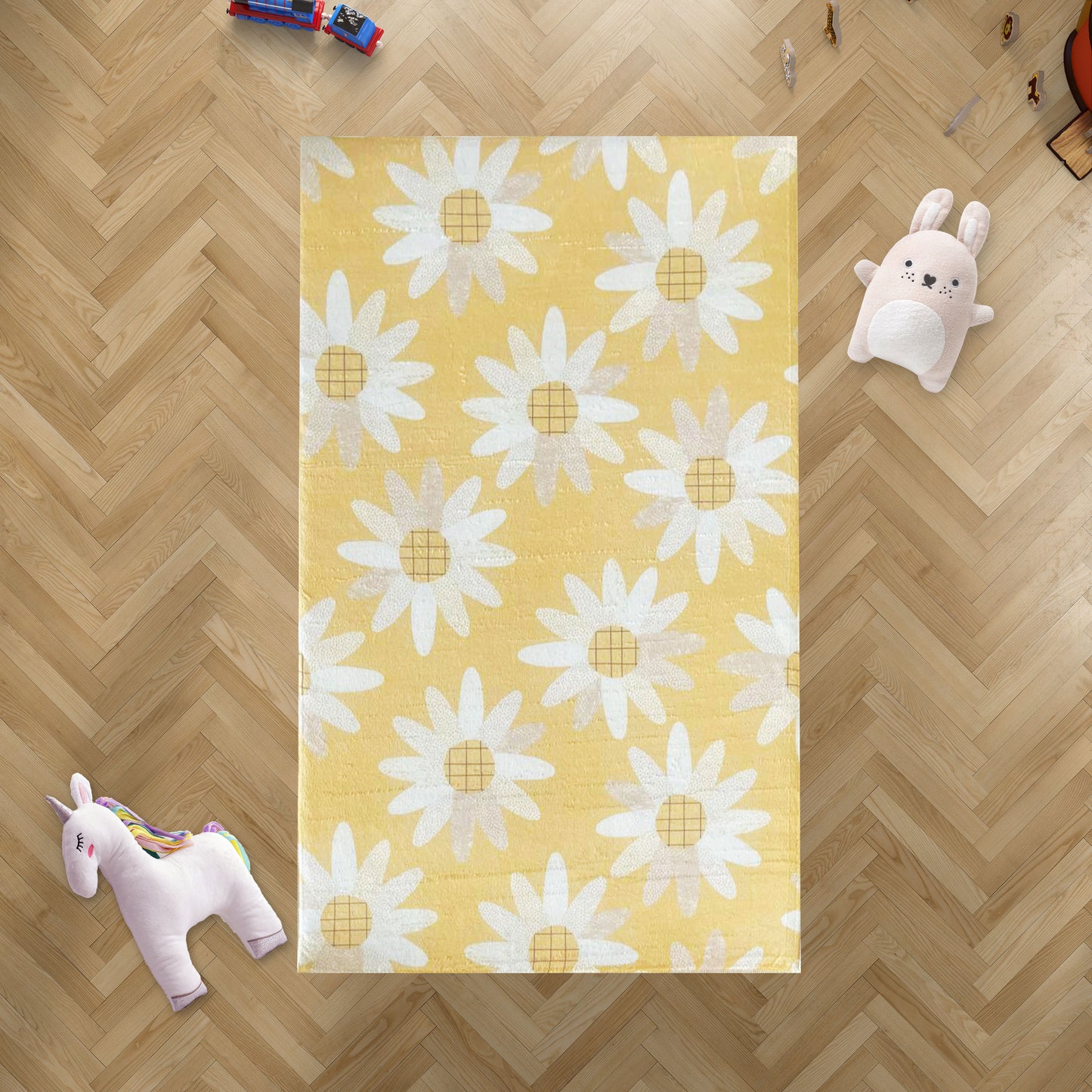 Carpet Wagon HV198 Cream Beige Named Children's Carpet