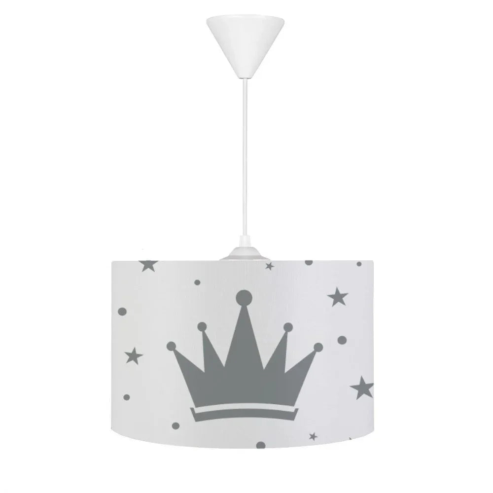 HV315BG Taçlı Gri Beyaz Çocuk Odası Sarkıt Avize - HALI VAGONU