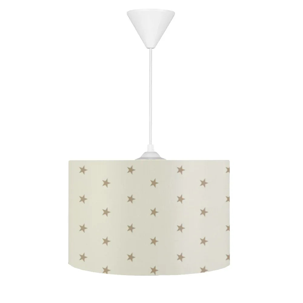 HV389 Kahve Yıldızlı Krem Çocuk Odası Sarkıt Avize - HALI VAGONU