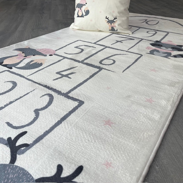 Carpet Wagon HV198 Cream Beige Named Children's Carpet