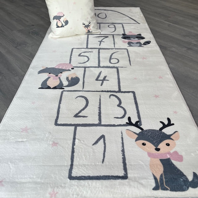 Carpet Wagon HV198 Cream Beige Named Children's Carpet