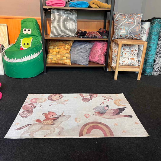 Carpet Wagon HV198 Cream Beige Named Children's Carpet