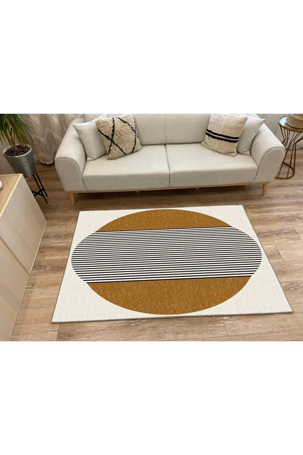 Modern Stil Krem Tonlarında iskandinav halı ve kilim Salon halısı Peluş halı Yıkanabilen Halı - HALI VAGONU