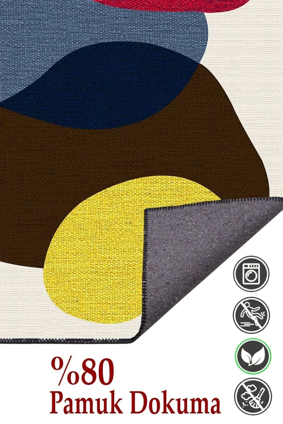 Modern Stil Krem Tonlarında iskandinav halı ve kilim Salon halısı Peluş halı Yıkanabilen Halı - HALI VAGONU