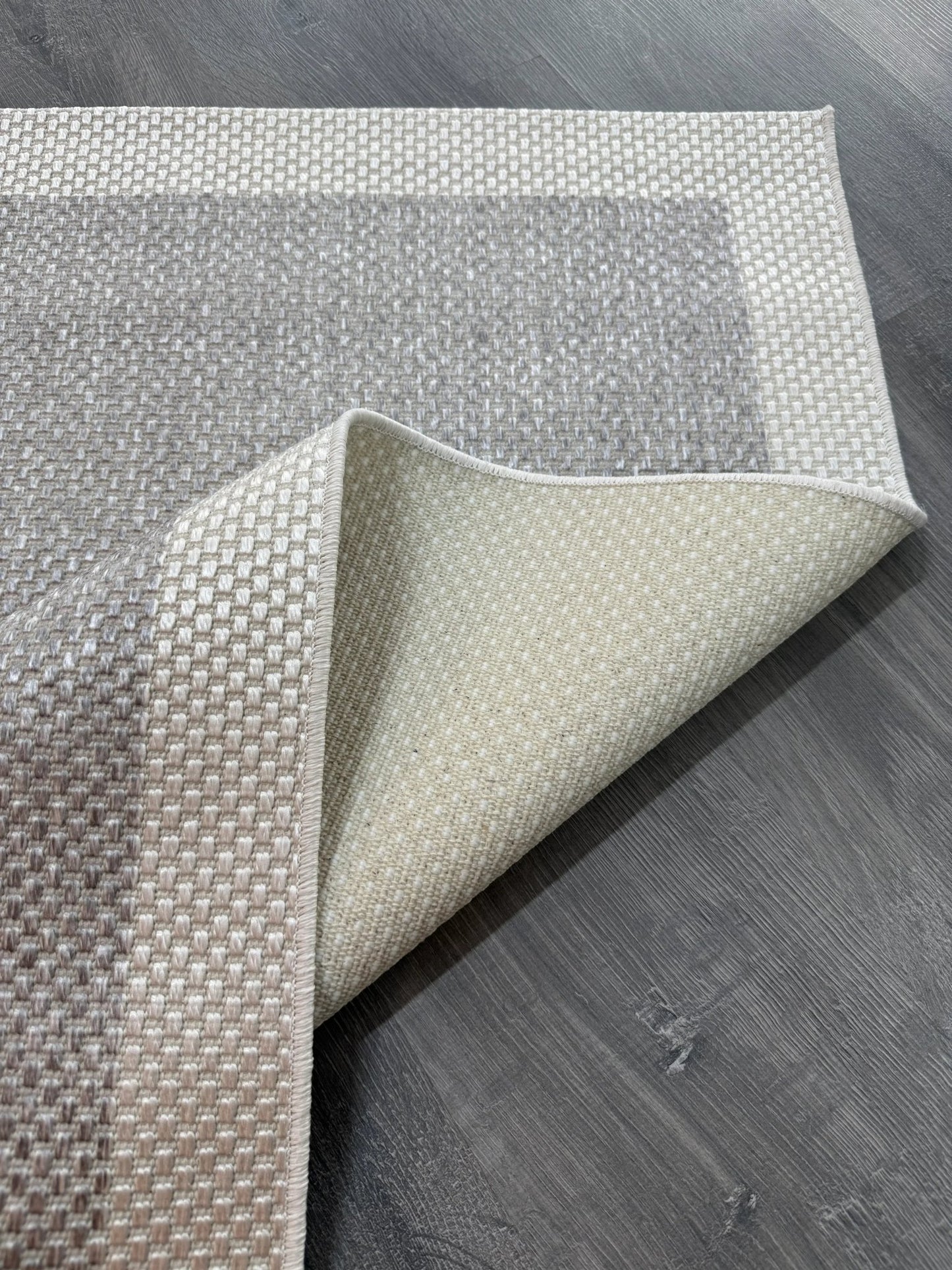 Natura Sisal NTR 09 Krem Gri Sisal Dokuma Halı - NTR 09 - HALI VAGONU