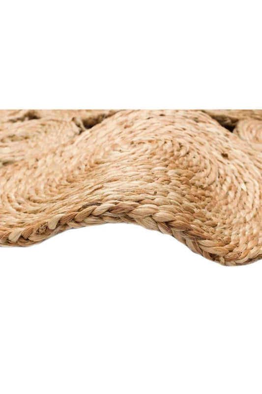 SOLO CA - 104 NATURAL XW Yuvarlak veya Oval El Dokuma Naturel Jüt Hasır Halı - HALI VAGONU
