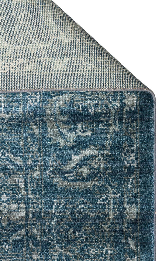 TAFTAN TF 02 NAVY Pakistan Overdyed Tarzı Özel Hav Vermeyen ve El Emeği ile Özel Tezgahlarda Üretilen Uşak Halısı - HALI VAGONU