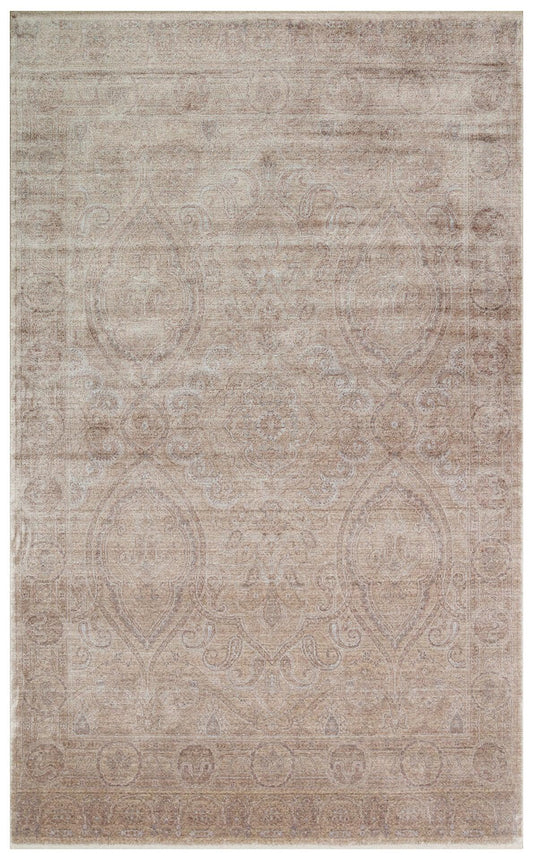 TAFTAN TF 03 BEİGE Pakistan Overdyed Tarzı Özel Hav Vermeyen ve El Emeği ile Özel Tezgahlarda Üretilen Uşak Halısı - HALI VAGONU