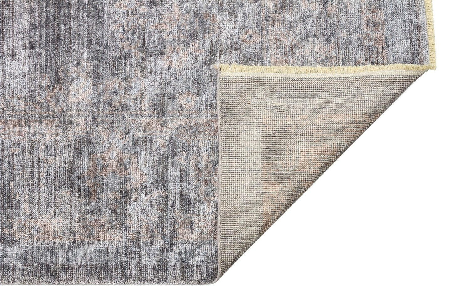 TAFTAN TF 04 DARK GREY BRONZE Pakistan Overdyed Tarzı Özel Hav Vermeyen ve El Emeği ile Özel Tezgahlarda Üretilen Uşak Halısı - HALI VAGONU