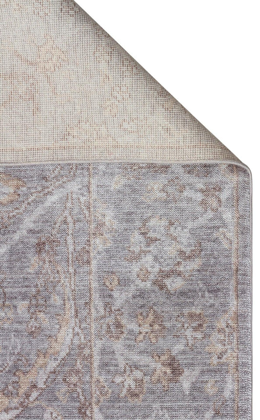 TAFTAN TF 07 D. GREY ANTRASİT Pakistan Overdyed Tarzı Özel Hav Vermeyen ve El Emeği ile Özel Tezgahlarda Üretilen Uşak Halısı - HALI VAGONU