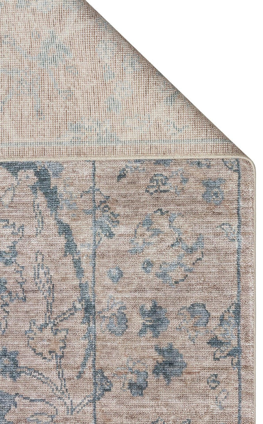 TAFTAN TF 07 SKY VİZON Pakistan Overdyed Tarzı Özel Hav Vermeyen ve El Emeği ile Özel Tezgahlarda Üretilen Uşak Halısı - HALI VAGONU