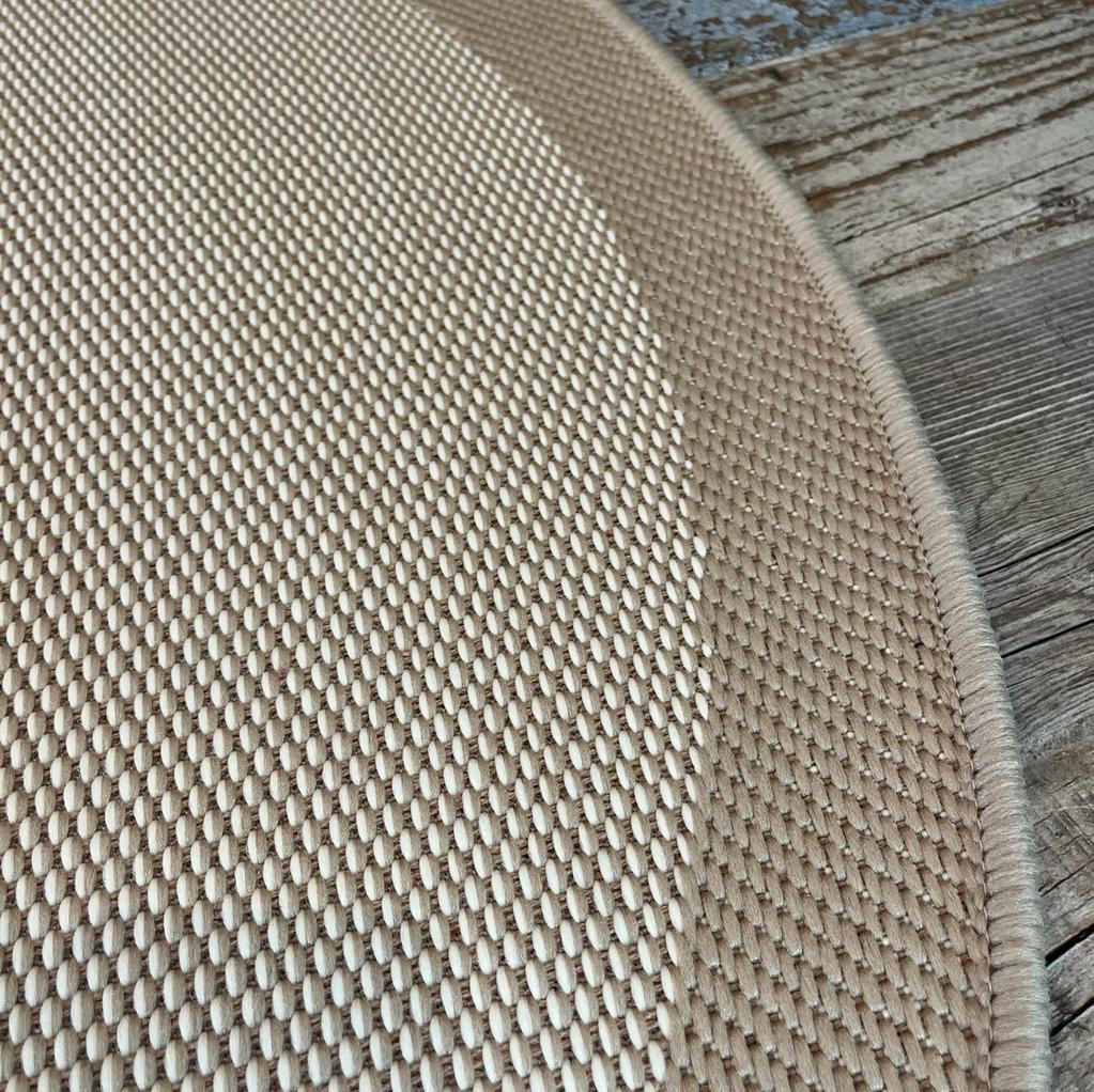 Halı Vagonu JS9327 jüt sisal halının detaylı resmi. Doku farklılıkları ve malzeme yapısı belirgin.