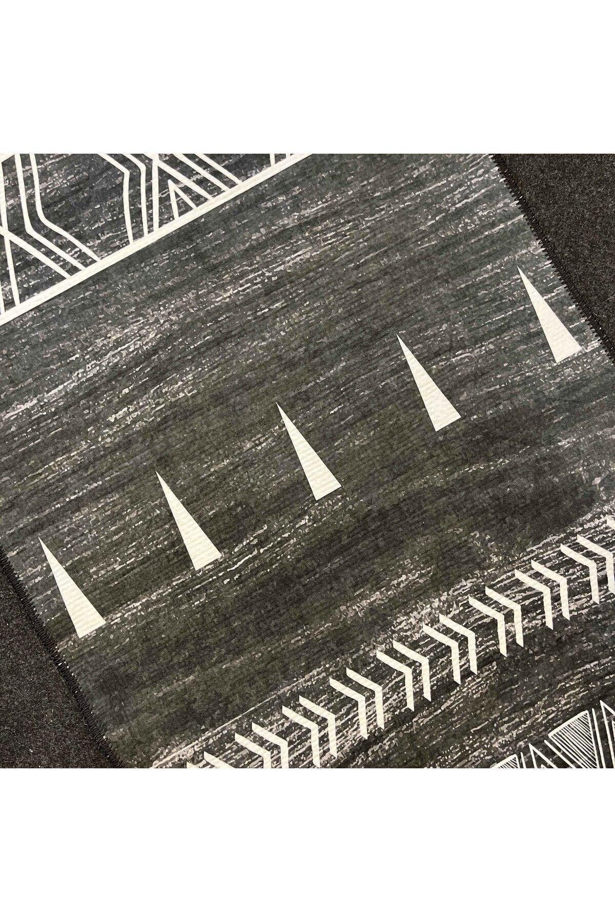 Yumuşak Dokulu Bambu Soft Kilim - İskandinav Saçaklı Dijital Baskı HV - SK - 201S - HALI VAGONU