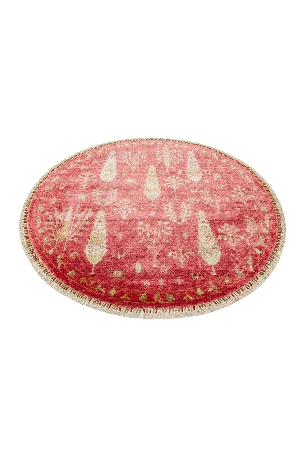 Zara Zr 08 Red Autumn Q Otantik Desenli El Emeği Ile Özel Tezgahlarda Üretilen Modern Uşak Halısı - HALI VAGONU
