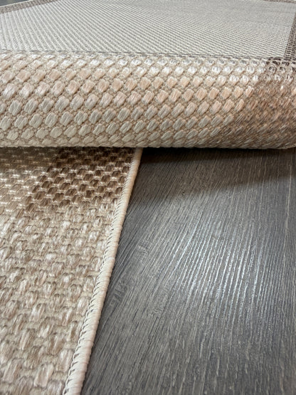 Natura Sisal NTR 01 Sütlü kahve Krem Sisal Dokuma Halı - NTR 01