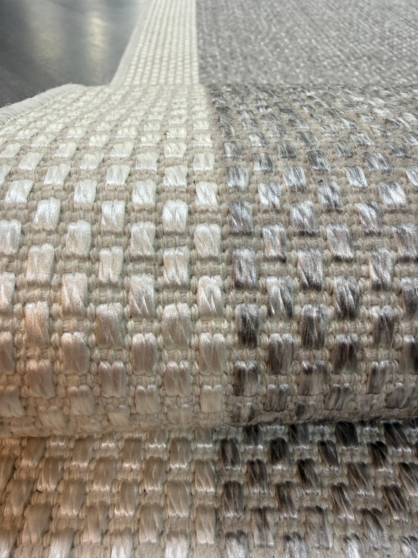 Natura Sisal NTR 09 Krem Gri Sisal Dokuma Halı - NTR 09