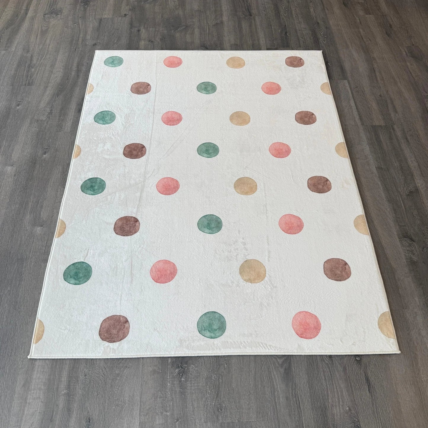 120x160 - 8mm Bambu Dokulu Dokuma Taban Puantiyeli Çocuk Halısı - HALI VAGONU