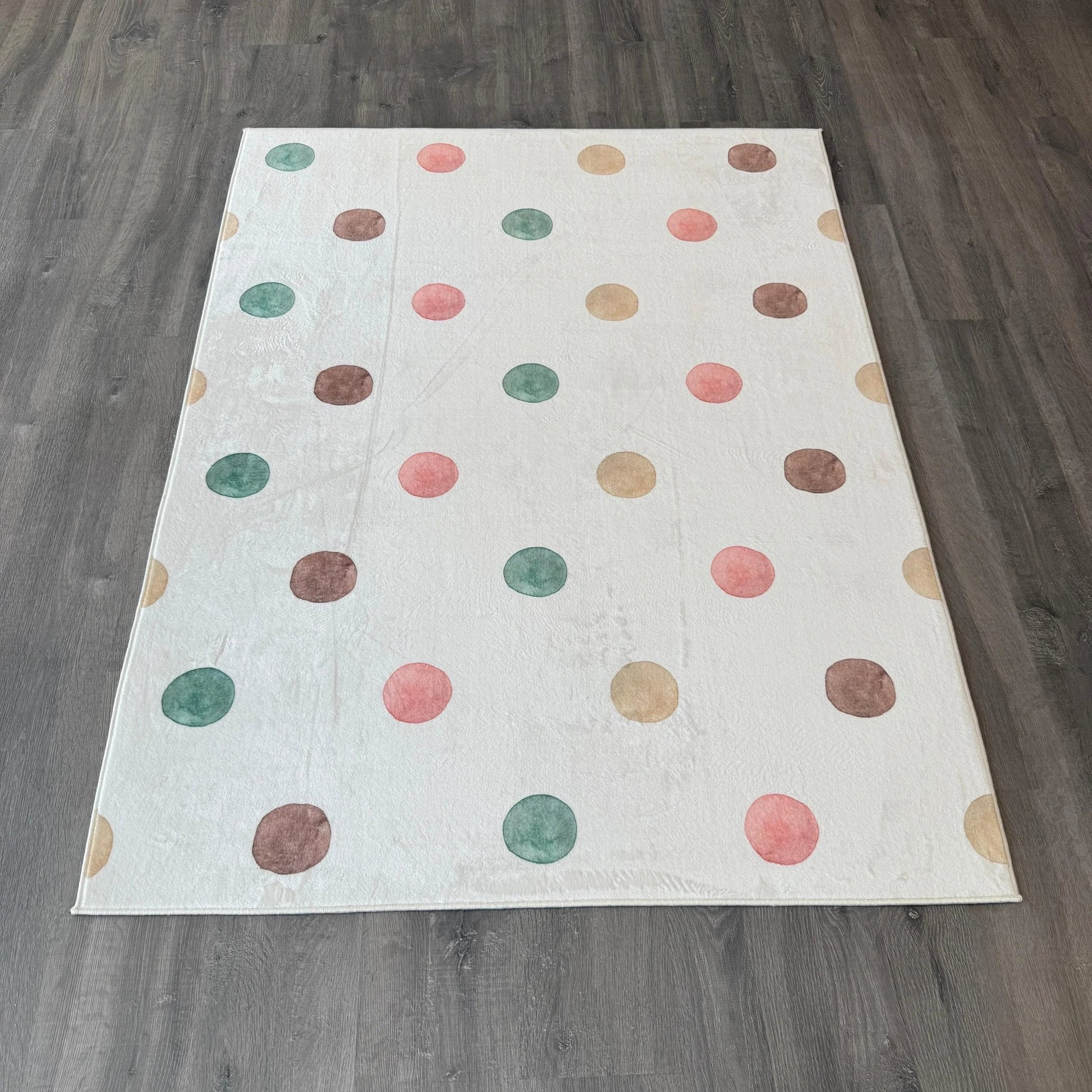 120x160 - 8mm Bambu Dokulu Dokuma Taban Puantiyeli Çocuk Halısı - HALI VAGONU
