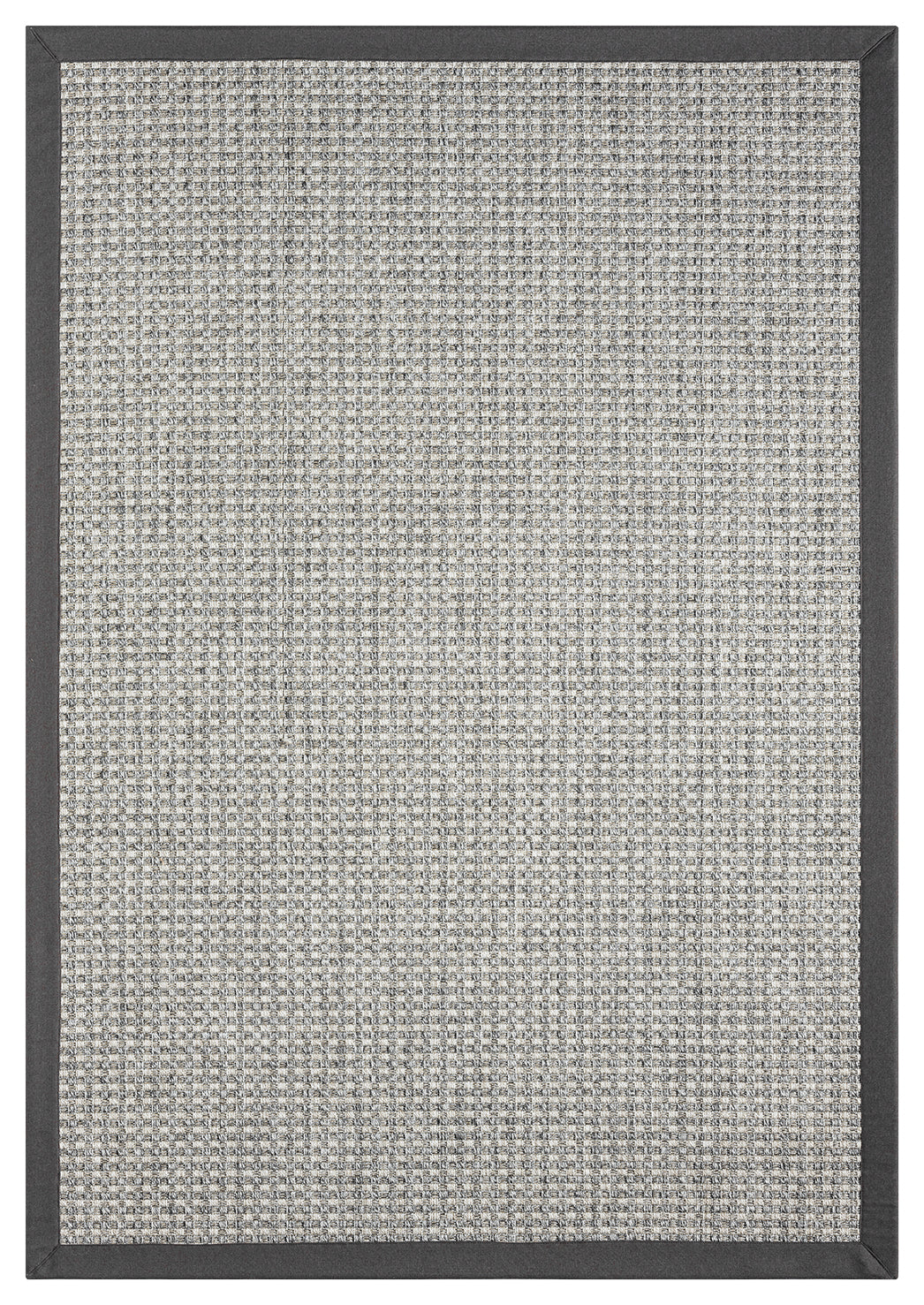 Himalaya Antrasit Kumaş Bordürlü 667 Gri Sisal Halı - HVHB14