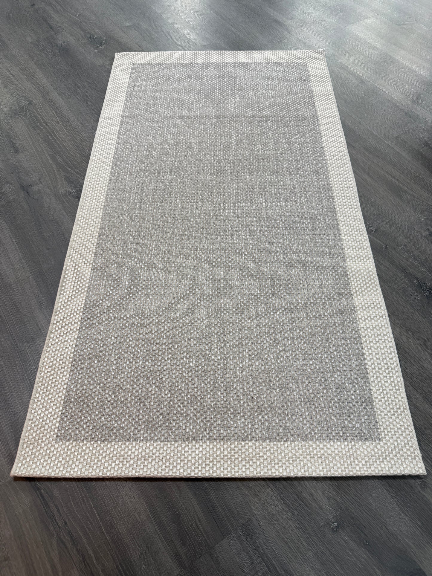 Natura Sisal NTR 09 Krem Gri Sisal Dokuma Halı - NTR 09