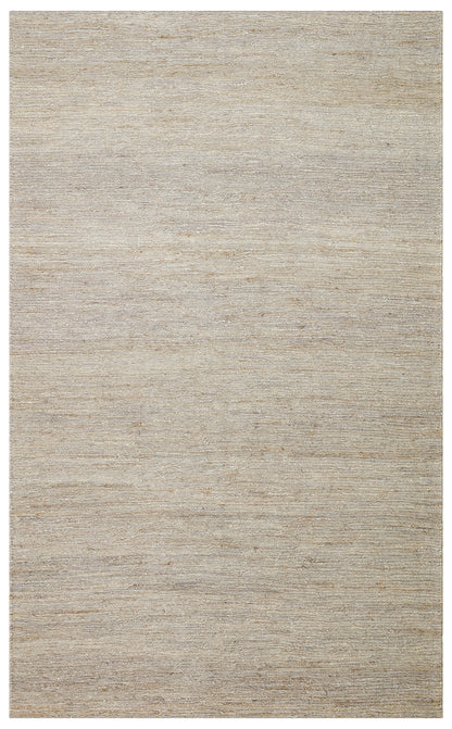 Soumak SMK Plain Grey Örgülü Naturel Kendir Halı detaylı görüntü.